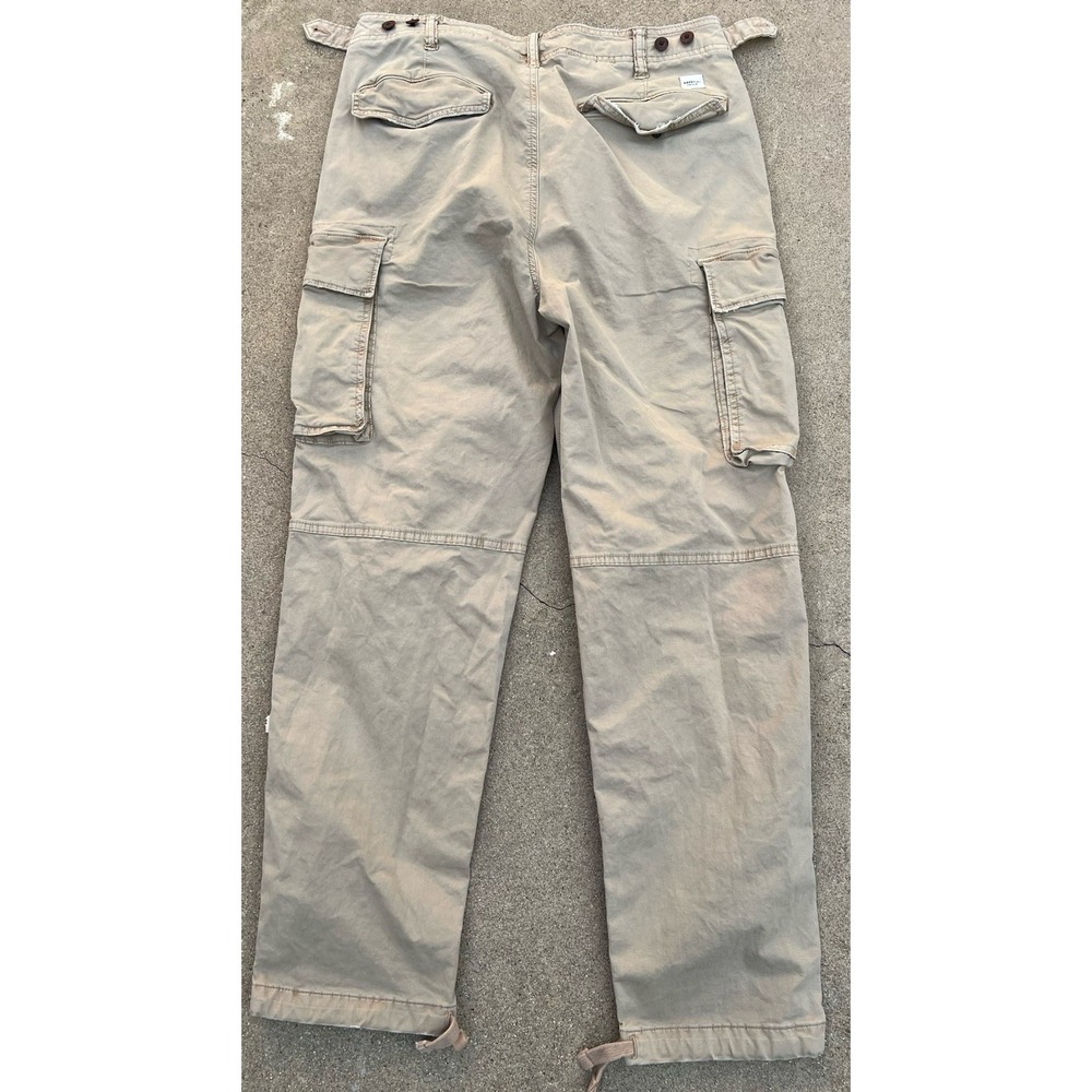 American Eagle Pants Men Size 32x28 Tan Beige Cargo Straight Outdoors Hiking - Picture 2 of 7